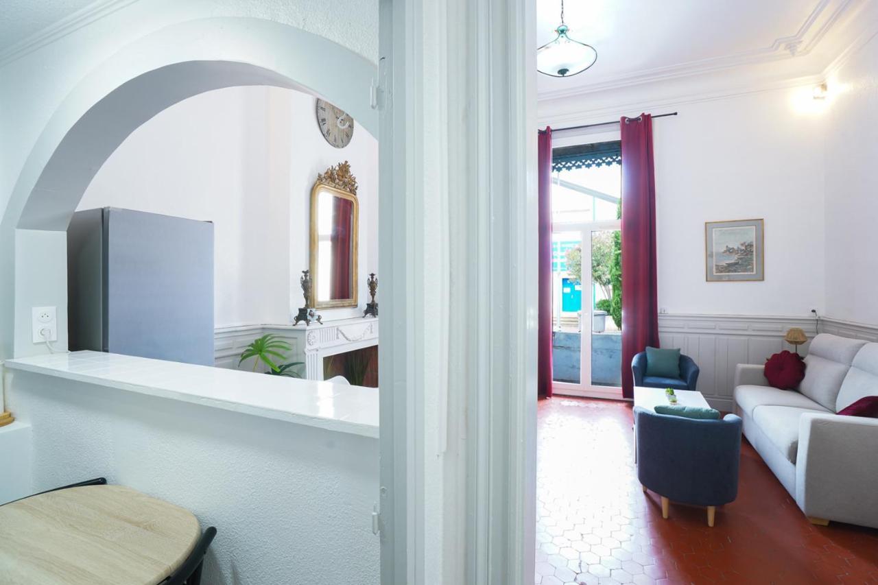 Appartement Du Forum,La Gare, 50 M2 , Climatisation, Garage, Cour Narbonne Eksteriør bilde