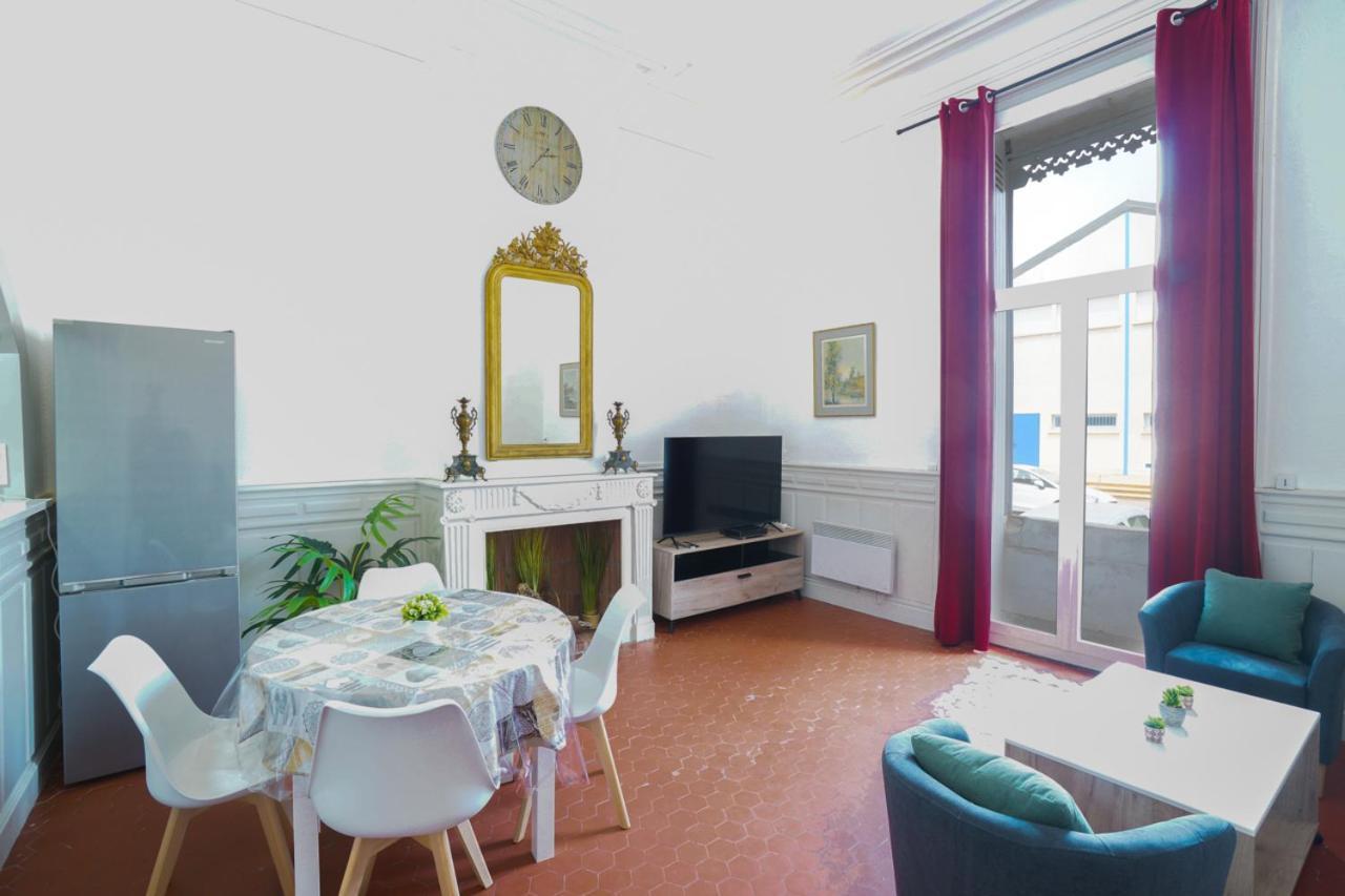 Appartement Du Forum,La Gare, 50 M2 , Climatisation, Garage, Cour Narbonne Eksteriør bilde