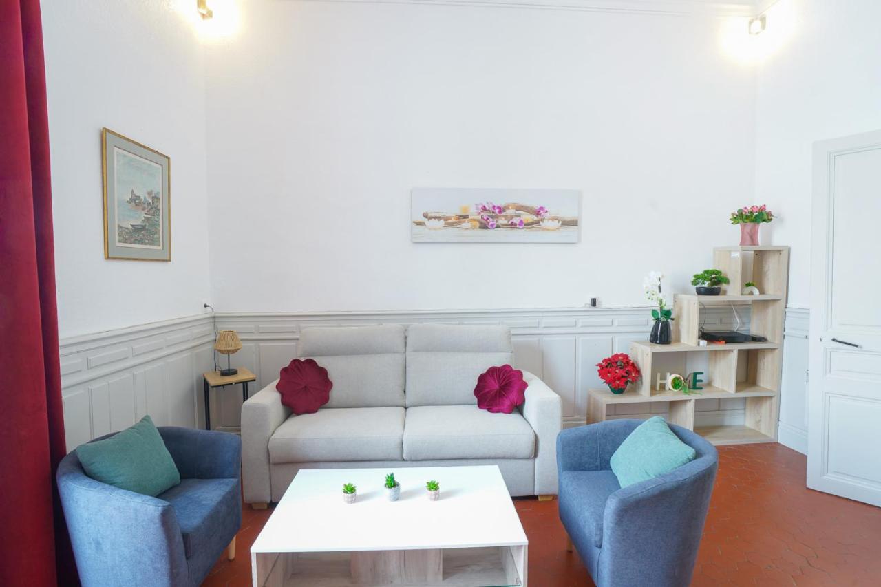 Appartement Du Forum,La Gare, 50 M2 , Climatisation, Garage, Cour Narbonne Eksteriør bilde