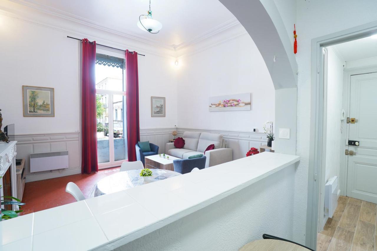Appartement Du Forum,La Gare, 50 M2 , Climatisation, Garage, Cour Narbonne Eksteriør bilde