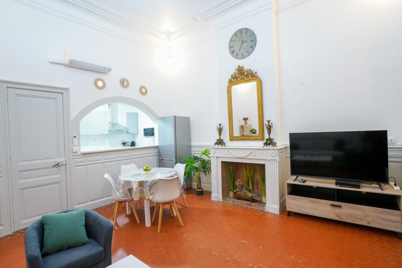 Appartement Du Forum,La Gare, 50 M2 , Climatisation, Garage, Cour Narbonne Eksteriør bilde