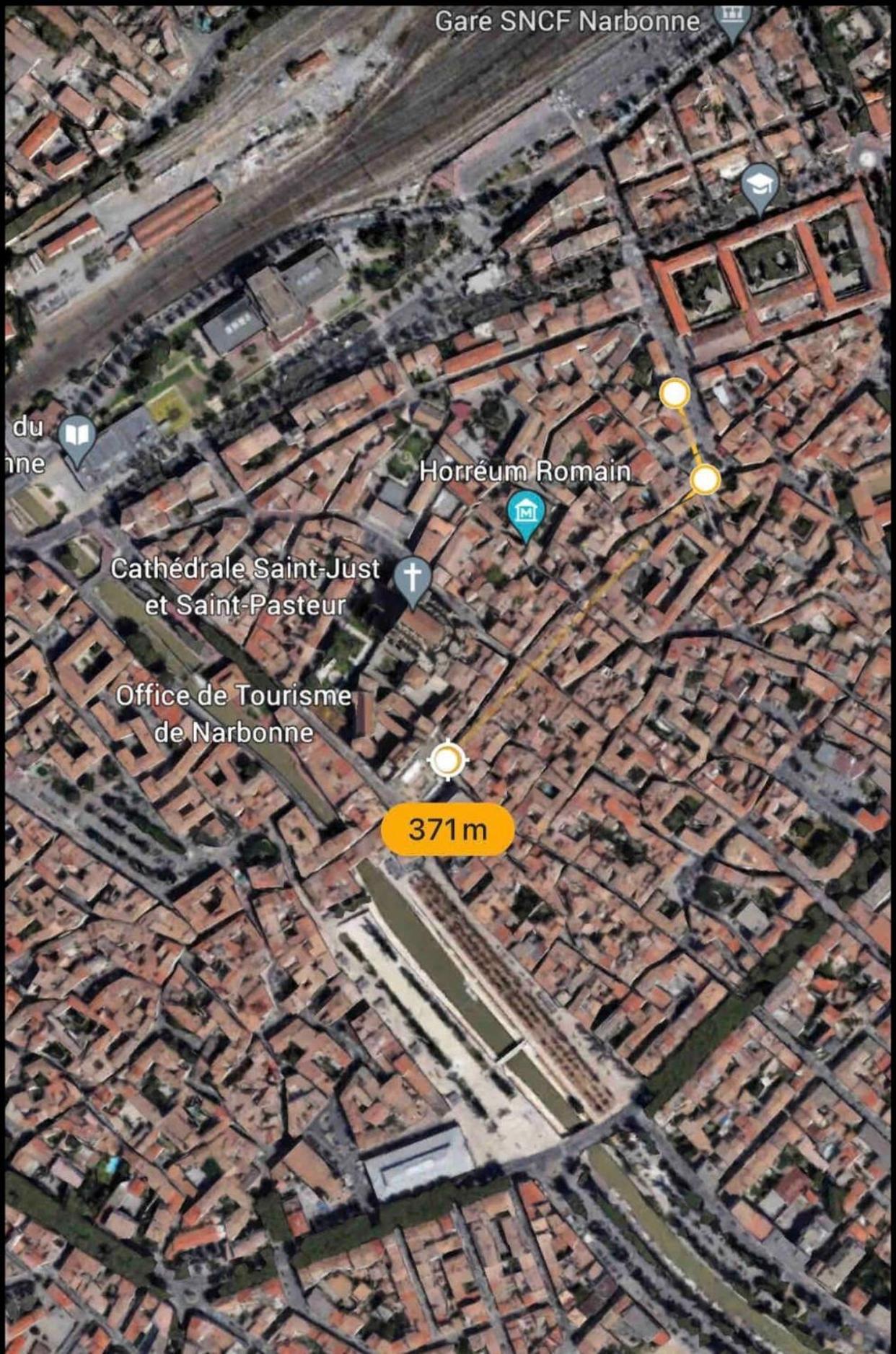 Appartement Du Forum,La Gare, 50 M2 , Climatisation, Garage, Cour Narbonne Eksteriør bilde