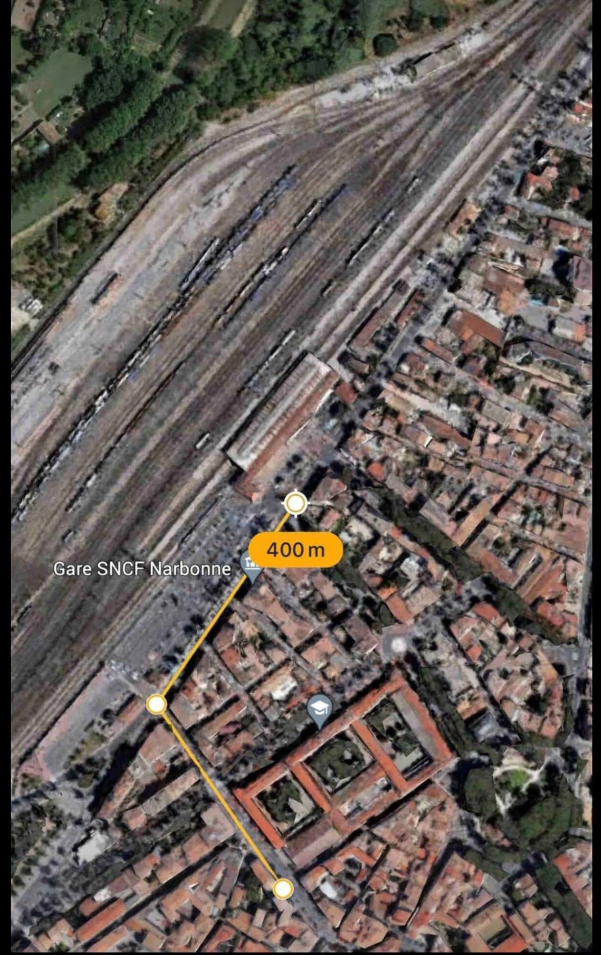 Appartement Du Forum,La Gare, 50 M2 , Climatisation, Garage, Cour Narbonne Eksteriør bilde
